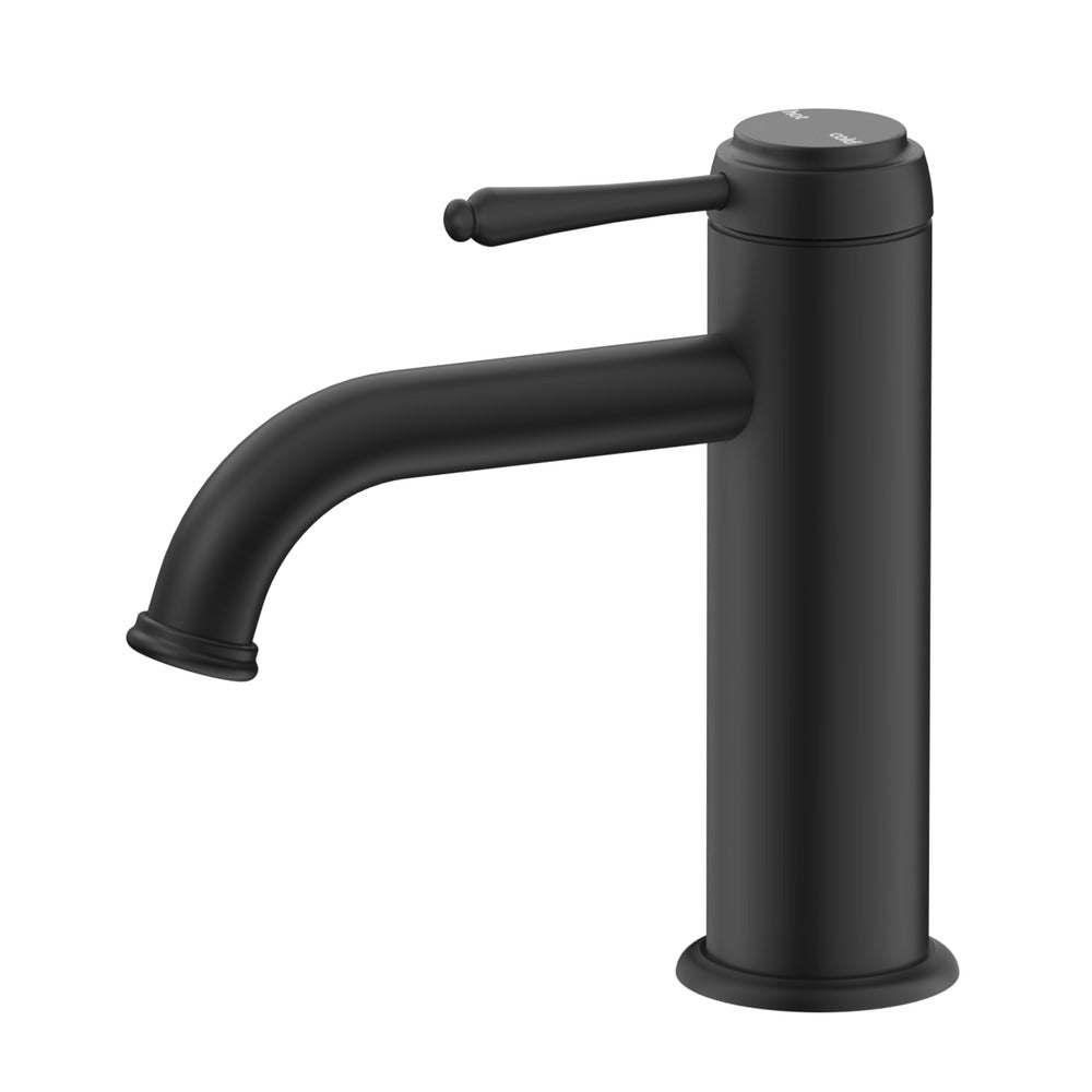 Mica Heritage Basin Mixer in Dusk Bronze - close-up detail view