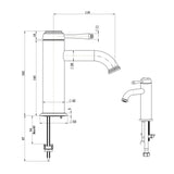 Mica Heritage Basin Mixer - Chrome