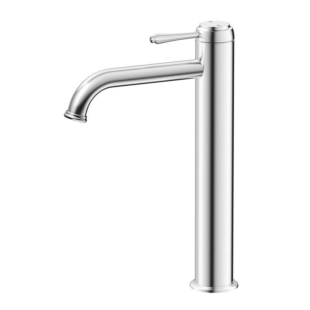 Mica Heritage Tall Basin Mixer in Chrome - front view