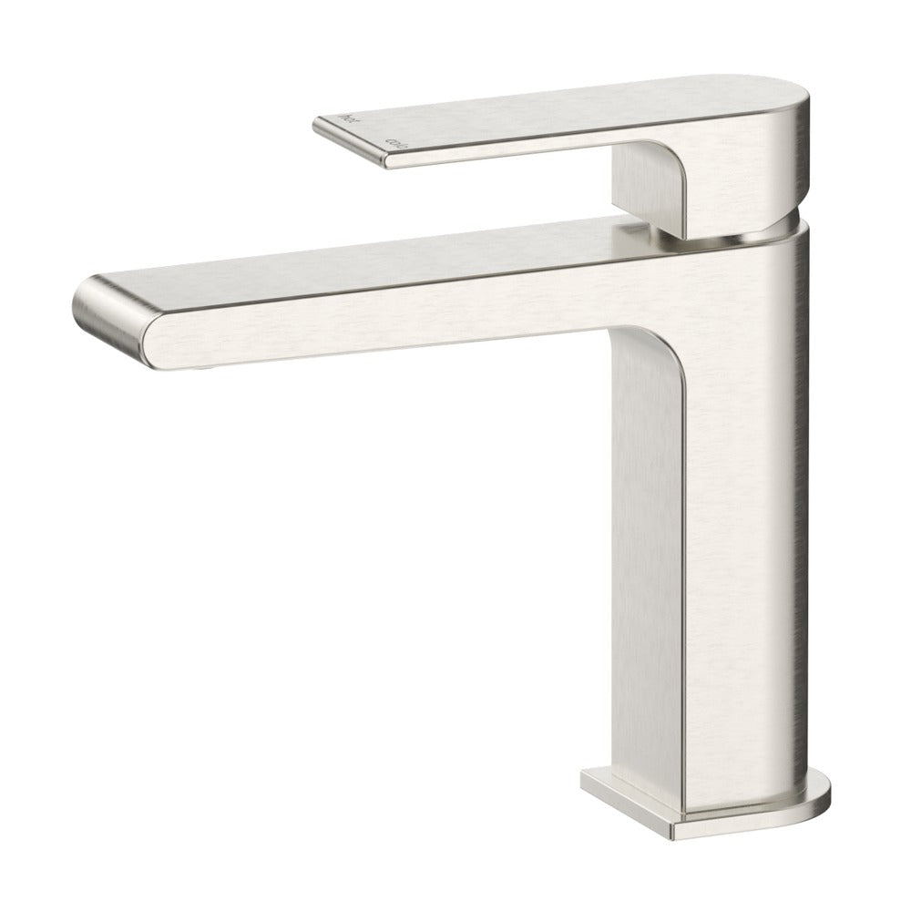 Beki Basin Mixer in Brushed Nickel - full product view