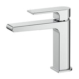 Beki Basin Mixer in Chrome - front view, bathroom fixture