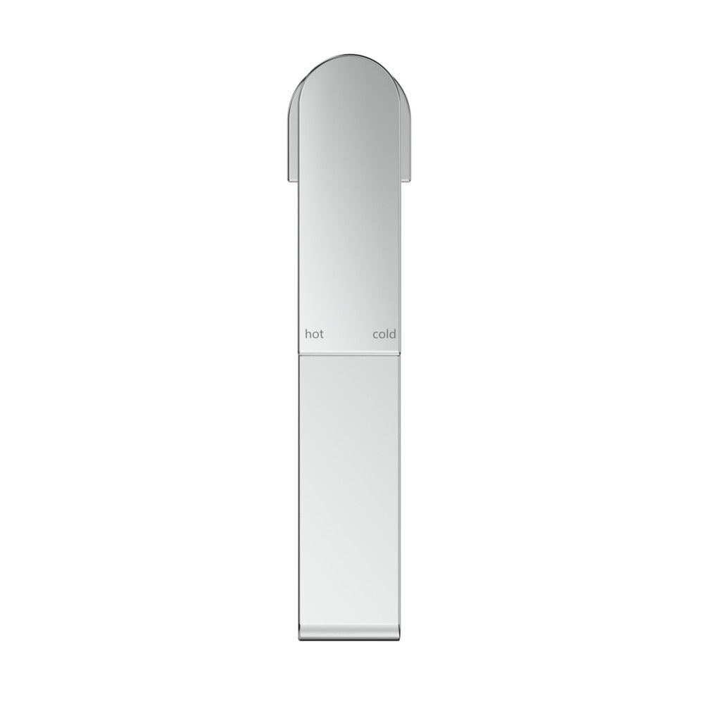 Beki Tall Basin Mixer in Chrome - close-up detail view