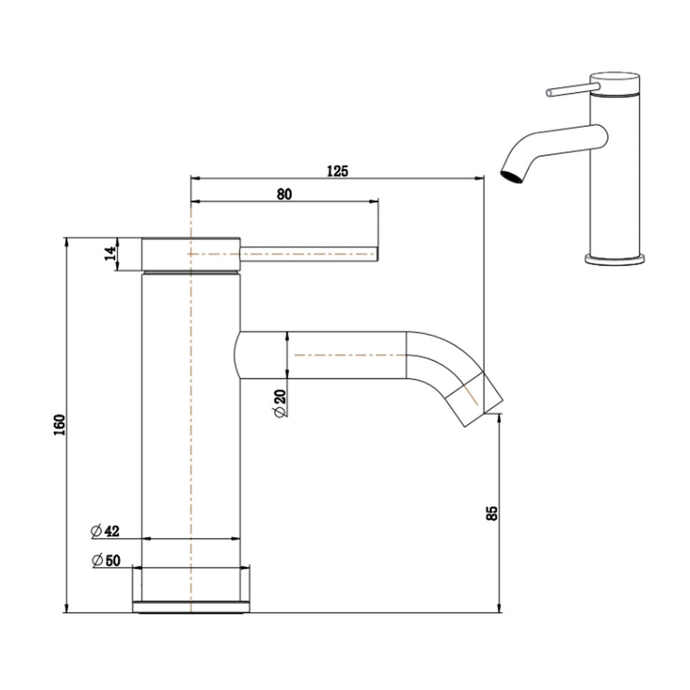 Mica Basin Mixer - Chrome