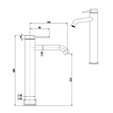 Mica Tall Basin Mixer - Chrome