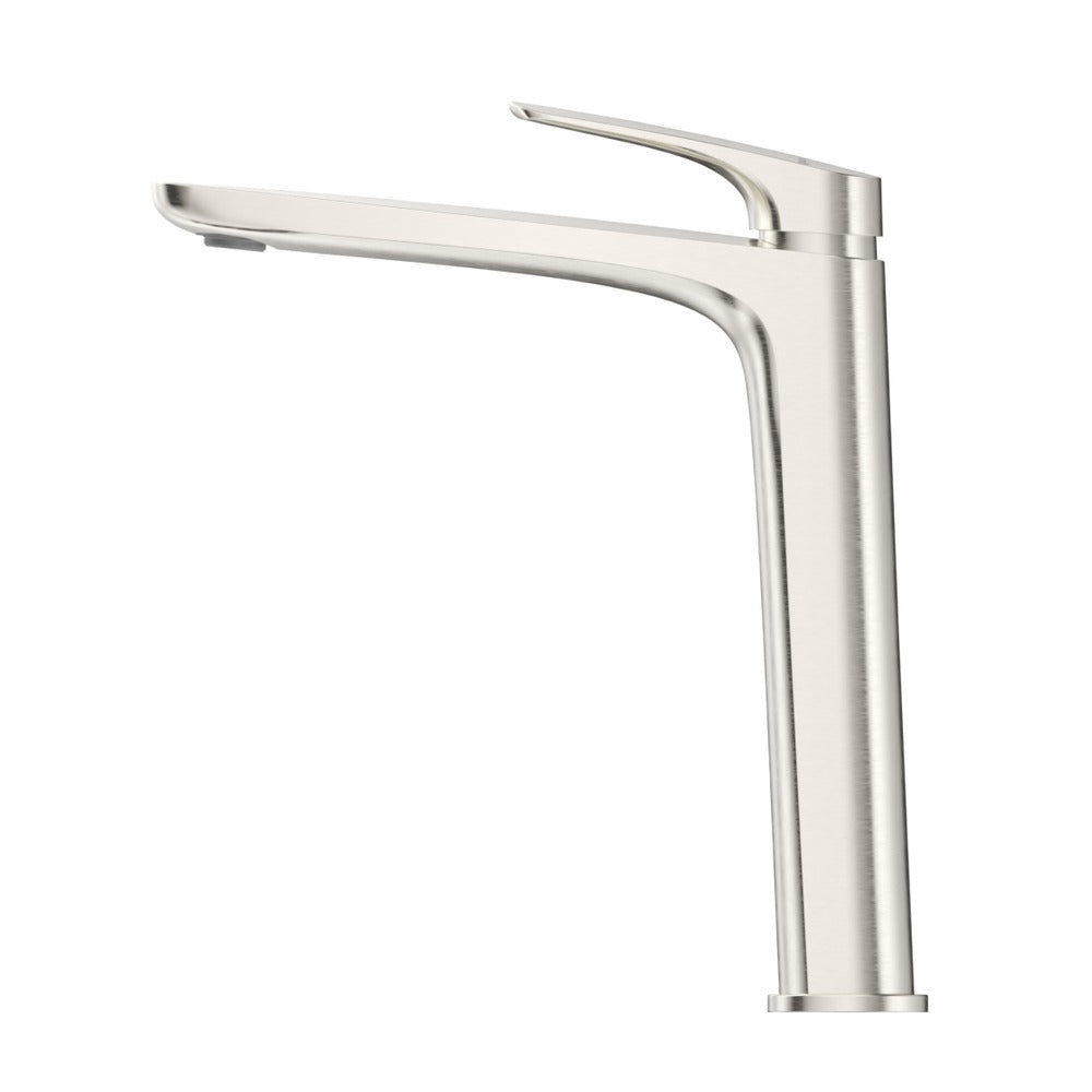Kaza Tall Basin Mixer - Brushed Nickel