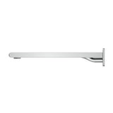 Beki Bath Spout in Chrome - angled product view, bathroom fixture