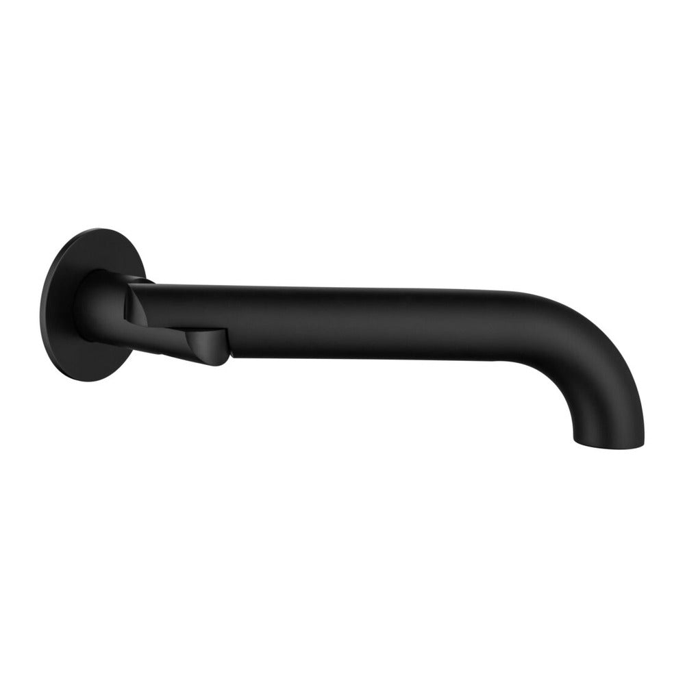 Mica Swivel Bath Spout - Curved - Black