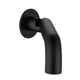 Mica Swivel Bath Spout - Curved - Black