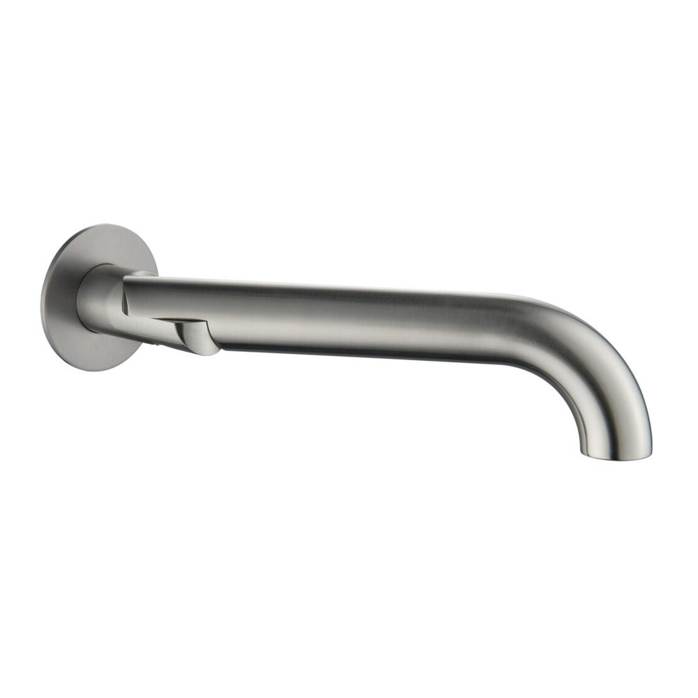 Mica Swivel Bath Spout - Curved - Brushed Nickel