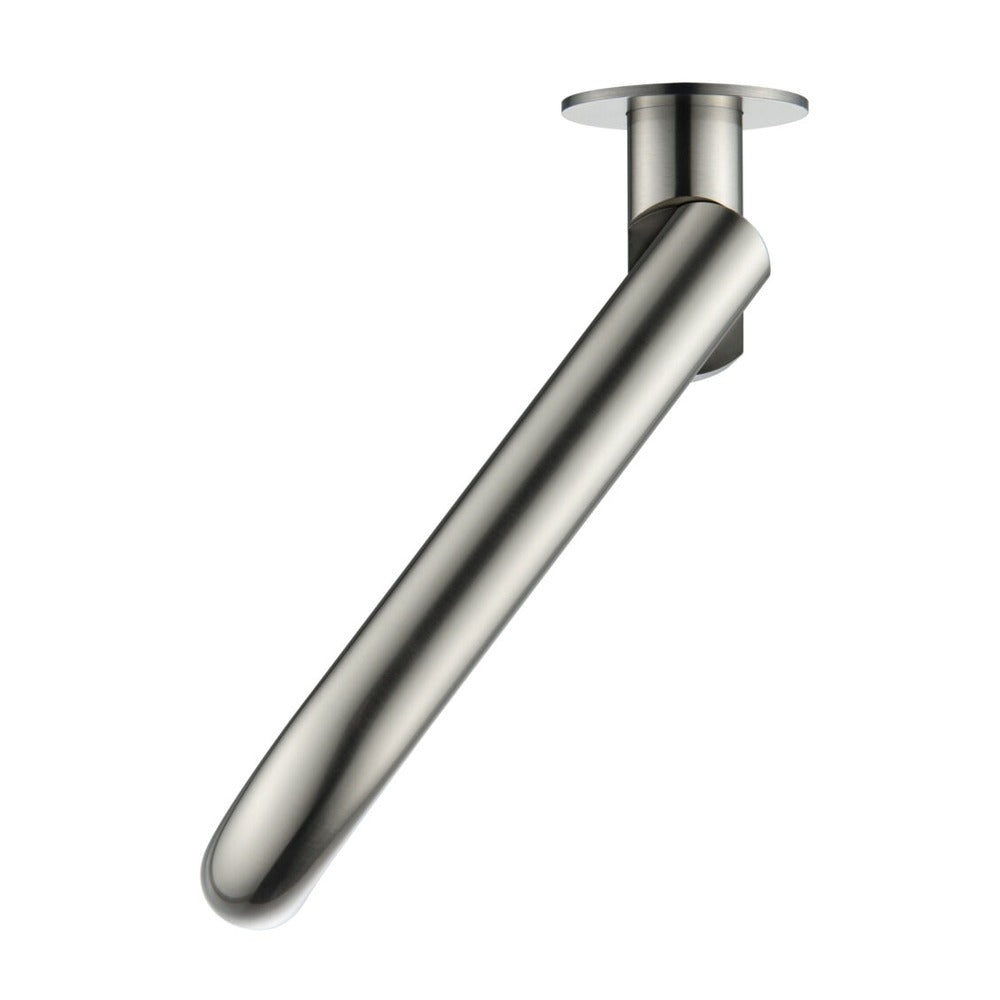 Mica Swivel Bath Spout - Curved - Brushed Nickel