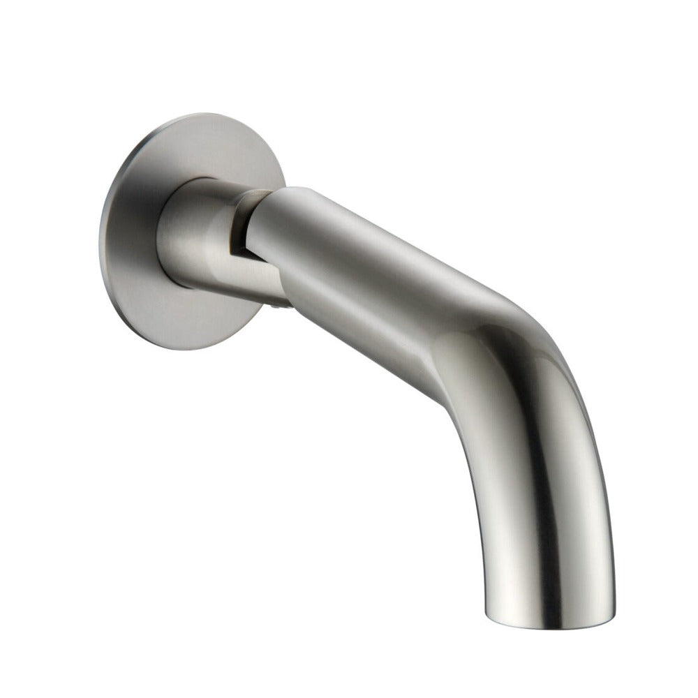 Mica Swivel Bath Spout - Curved - Brushed Nickel