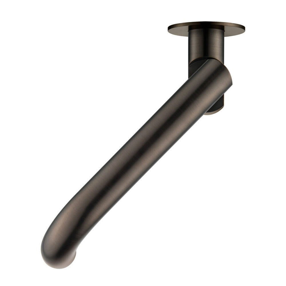 Mica Swivel Bath Spout - Curved - Dusk Bronze
