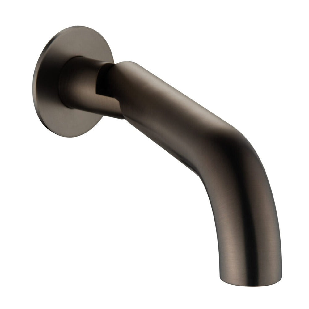 Mica Swivel Bath Spout - Curved - Dusk Bronze