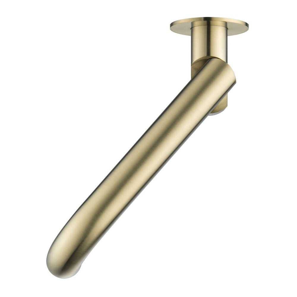 Mica Swivel Bath Spout - Curved - French Gold