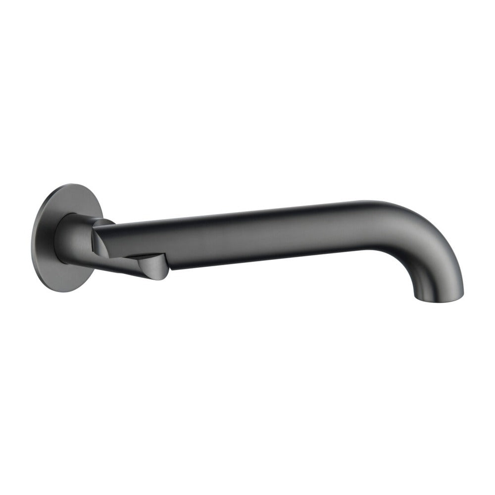 Mica Swivel Bath Spout - Curved - Gunmetal