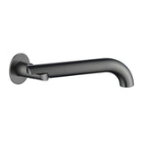 Mica Swivel Bath Spout - Curved - Gunmetal