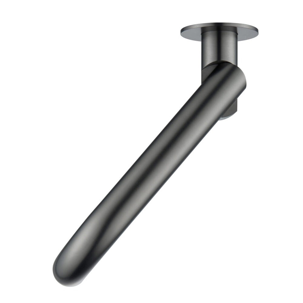 Mica Swivel Bath Spout - Curved - Gunmetal