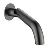 Mica Swivel Bath Spout - Curved - Gunmetal