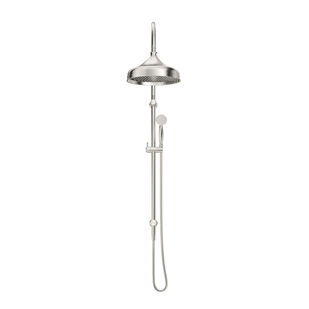 Mica Heritage Dual Shower Rail - Brushed Nickel