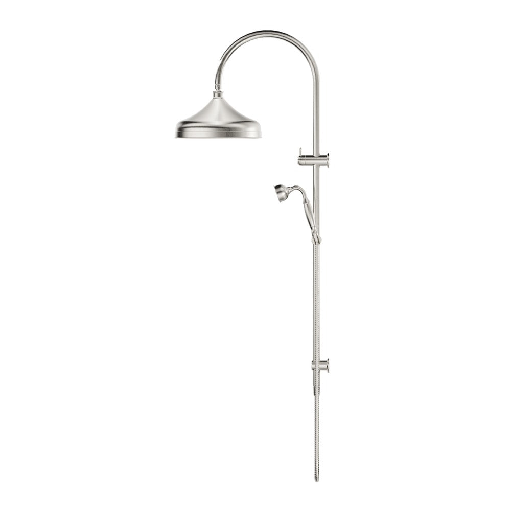Mica Heritage Dual Shower Rail - Brushed Nickel