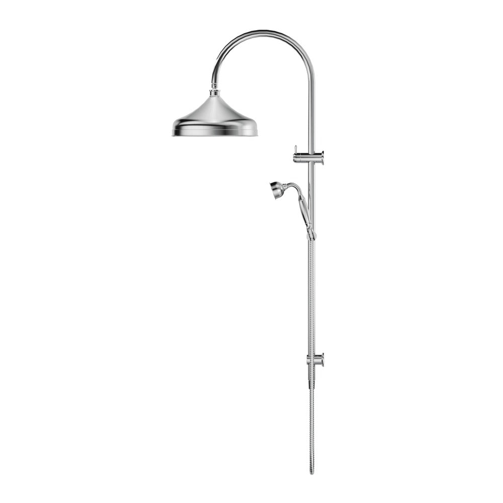 Mica Heritage Dual Shower Rail - Chrome