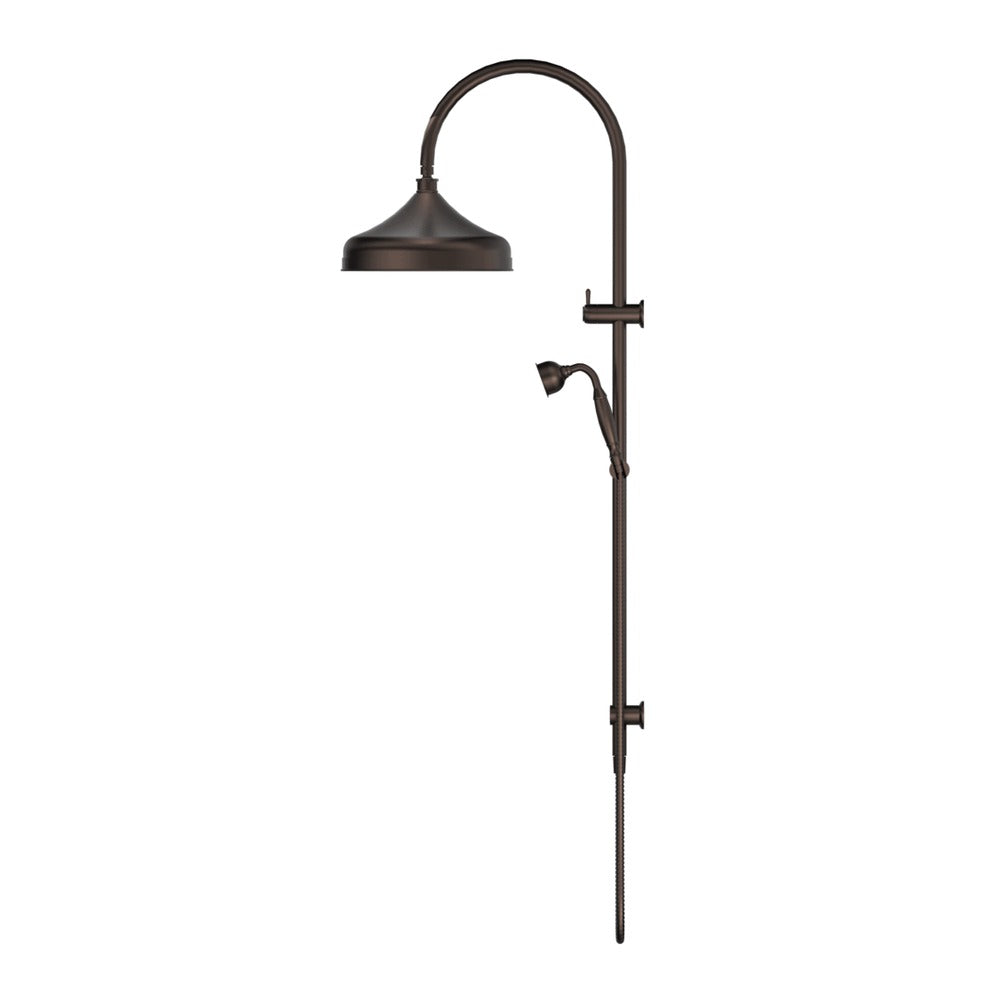 Mica Heritage Dual Shower Rail - Dusk Bronze