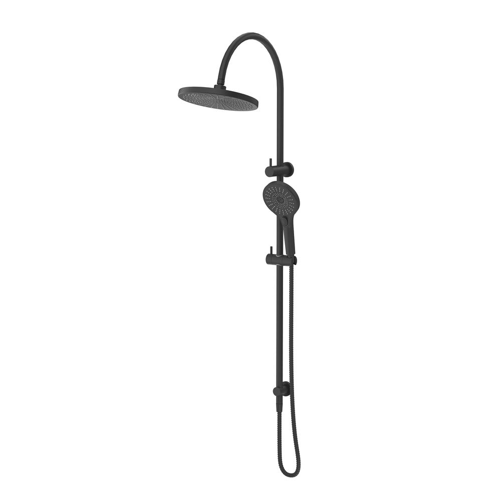 Mica Gooseneck Dual Shower Rail