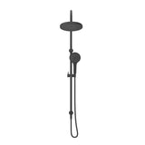 Mica Gooseneck Dual Shower Rail - Black