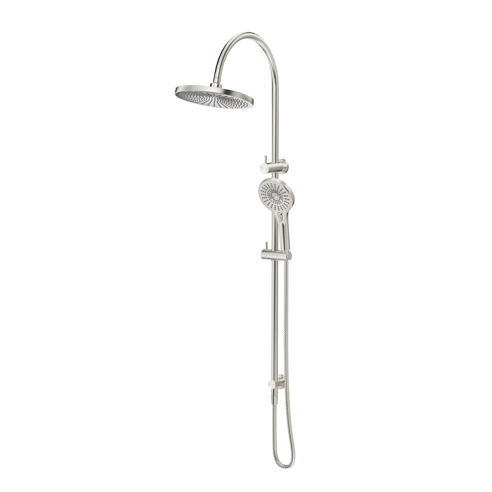 Mica Gooseneck Dual Shower Rail