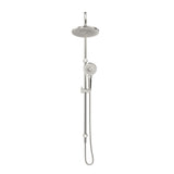 Mica Gooseneck Dual Shower Rail - Brushed Nickel