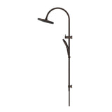 Mica Gooseneck Dual Shower Rail - Dusk Bronze