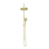 Mica Gooseneck Dual Shower Rail - French Gold