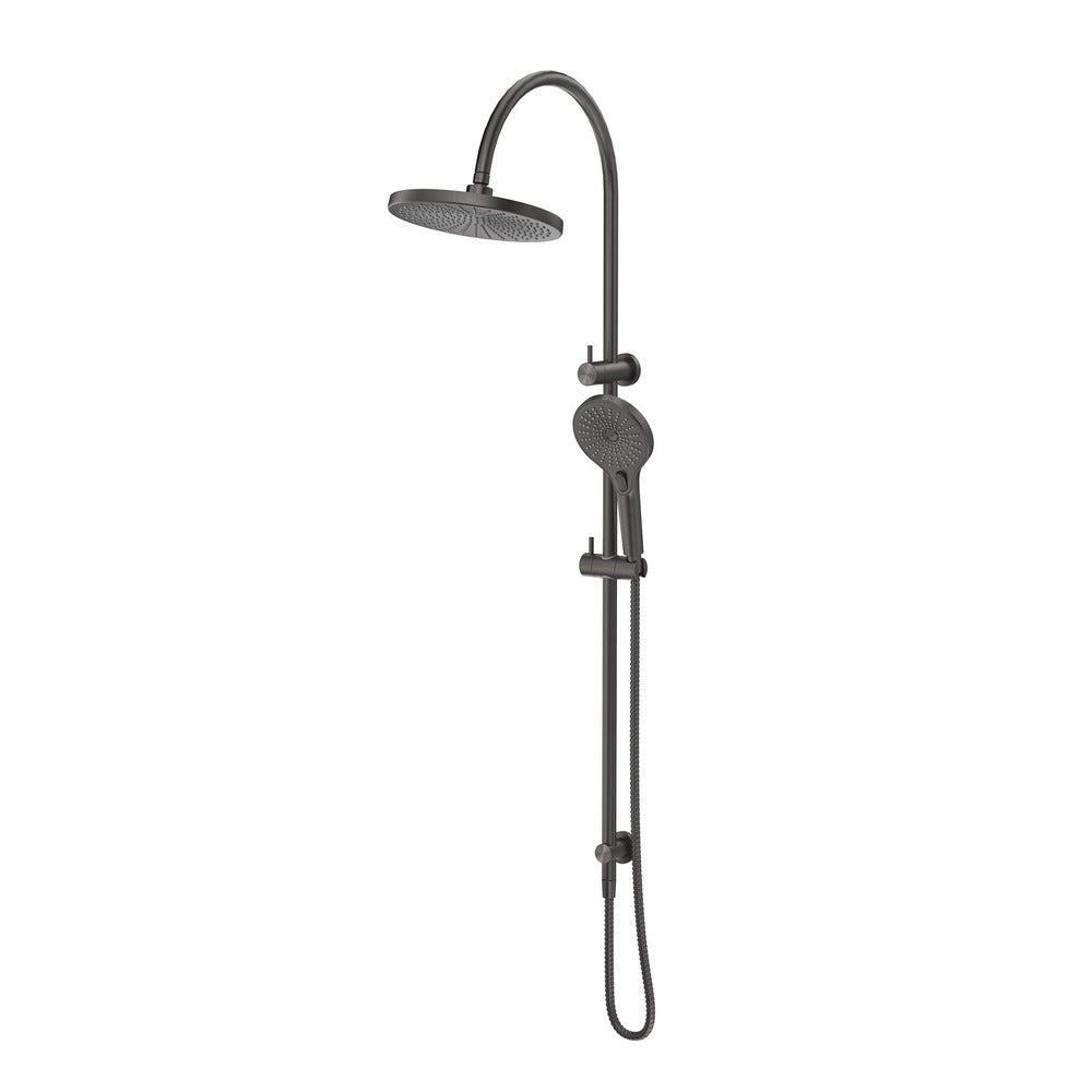 Mica Gooseneck Dual Shower Rail