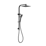 Cresta Dual Shower Rail in Black - close-up detail view