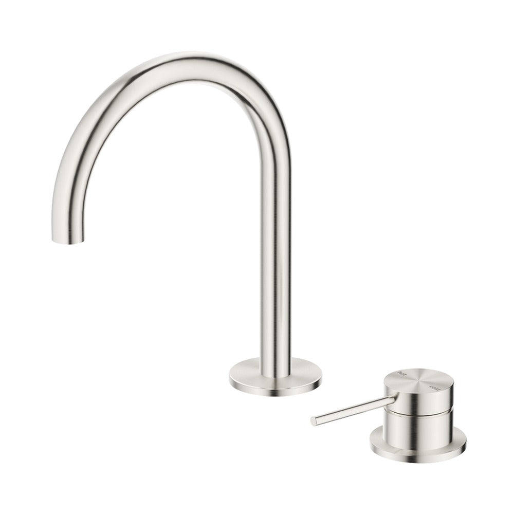 Mica Gooseneck Hob Basin Mixer Set