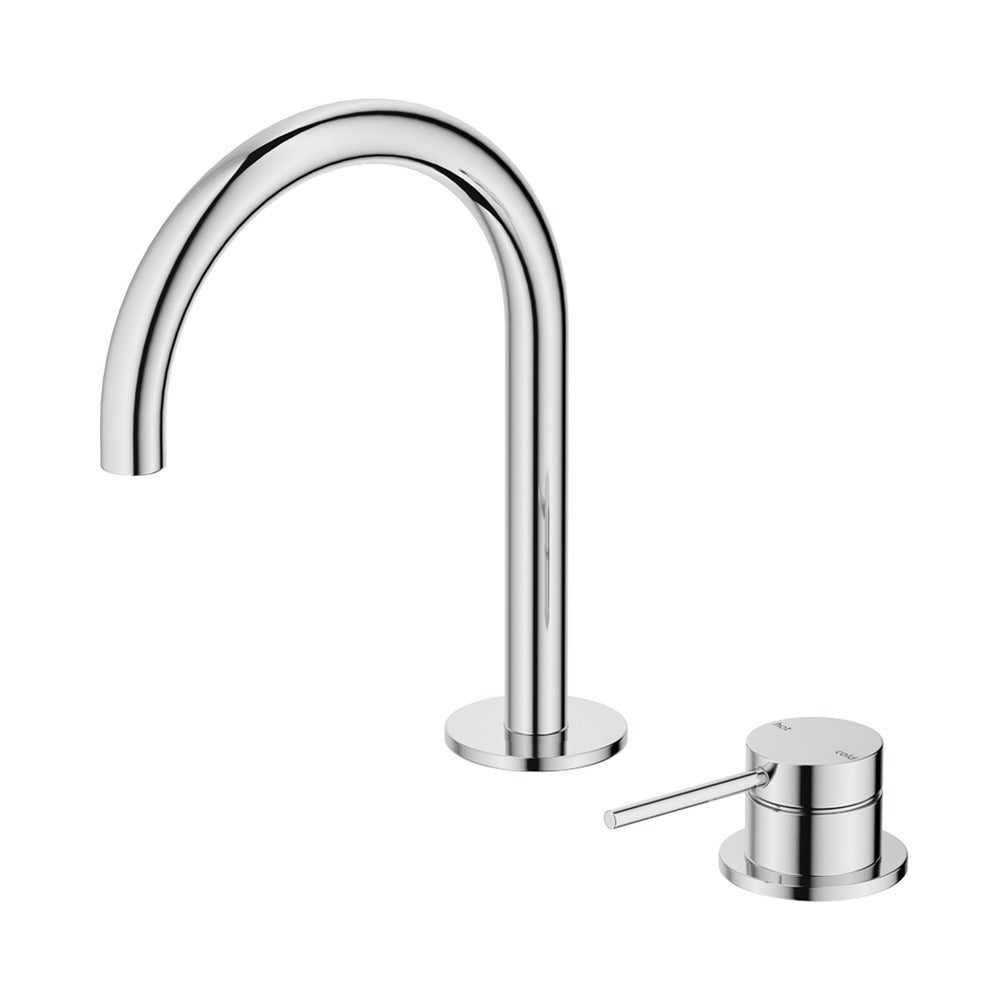 Mica Gooseneck Hob Basin Mixer Set