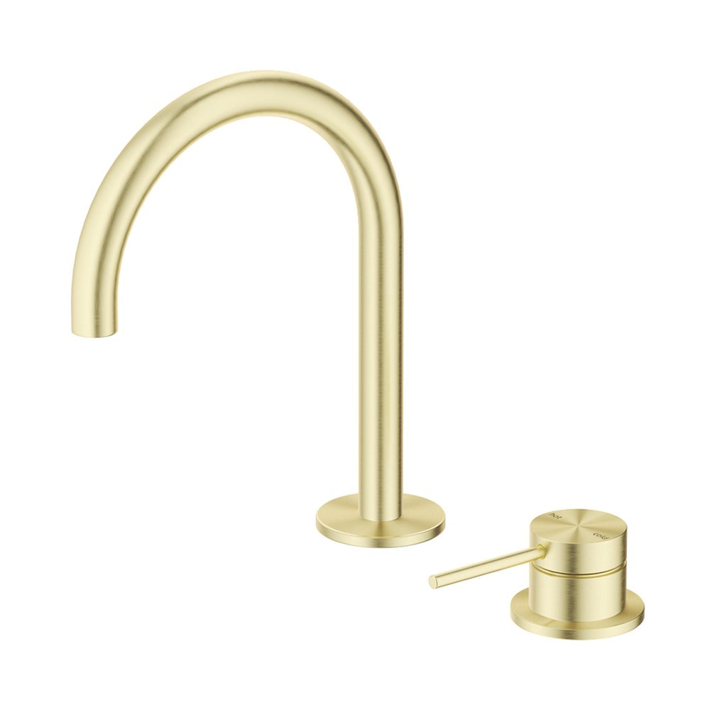 Mica Gooseneck Hob Basin Mixer Set