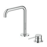 Mica Soft-Square Hob Basin Mixer Set