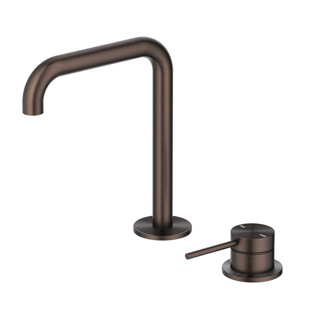 Mica Soft-Square Hob Basin Mixer Set