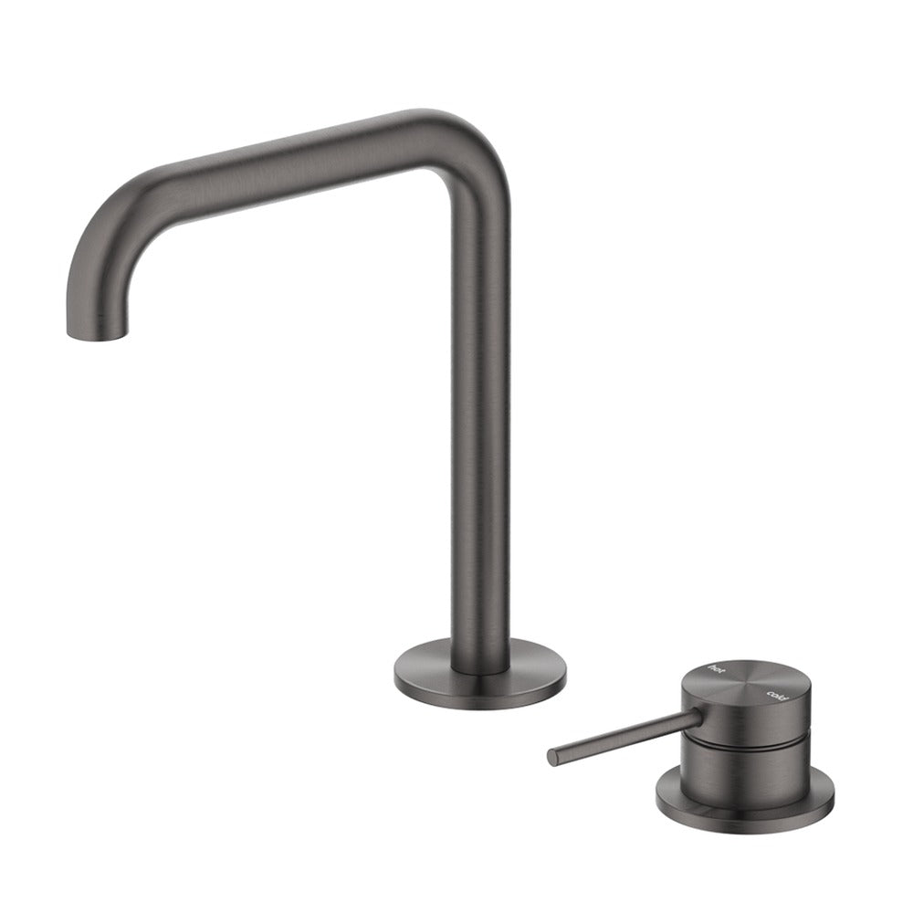 Mica Soft-Square Hob Basin Mixer Set