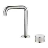 Mica Fluted Soft-Square Hob Basin Mixer Set