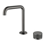 Mica Fluted Soft-Square Hob Basin Mixer Set