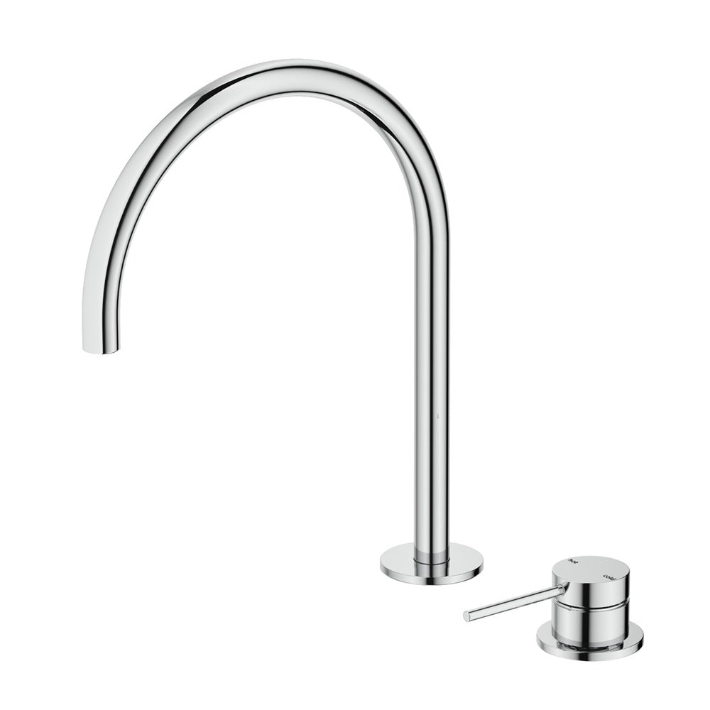 Mica Gooseneck Hob Sink/Basin Mixer Set