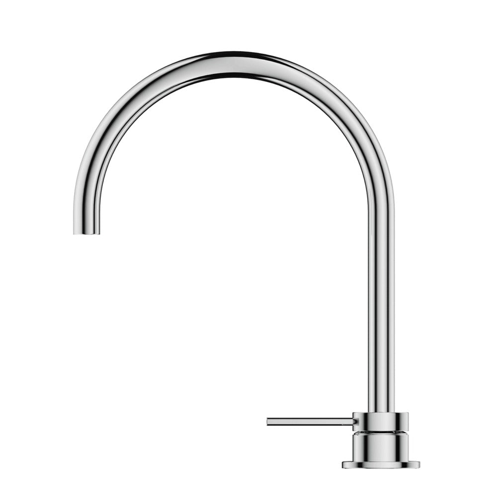 Mica Gooseneck Hob Sink/Basin Mixer Set - Chrome