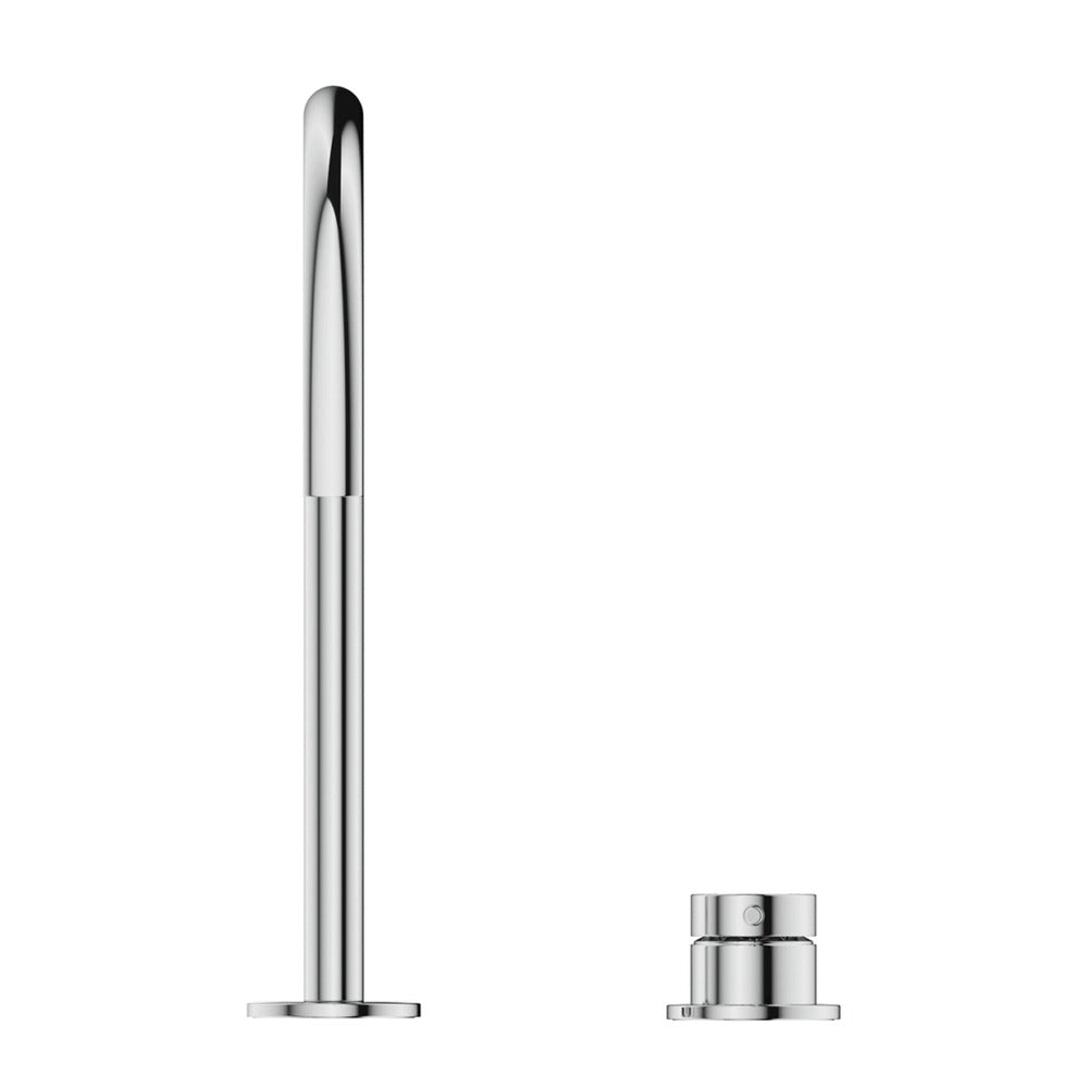 Mica Gooseneck Hob Sink/Basin Mixer Set - Chrome