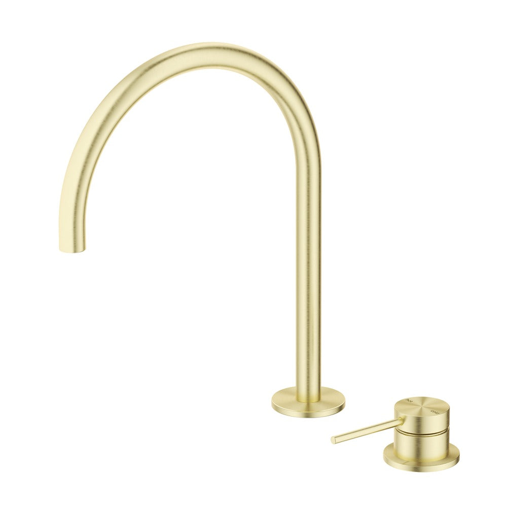 Mica Gooseneck Hob Sink/Basin Mixer Set