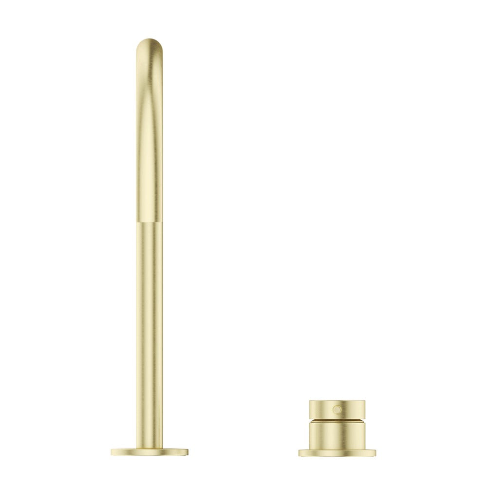 Mica Gooseneck Hob Sink/Basin Mixer Set - French Gold