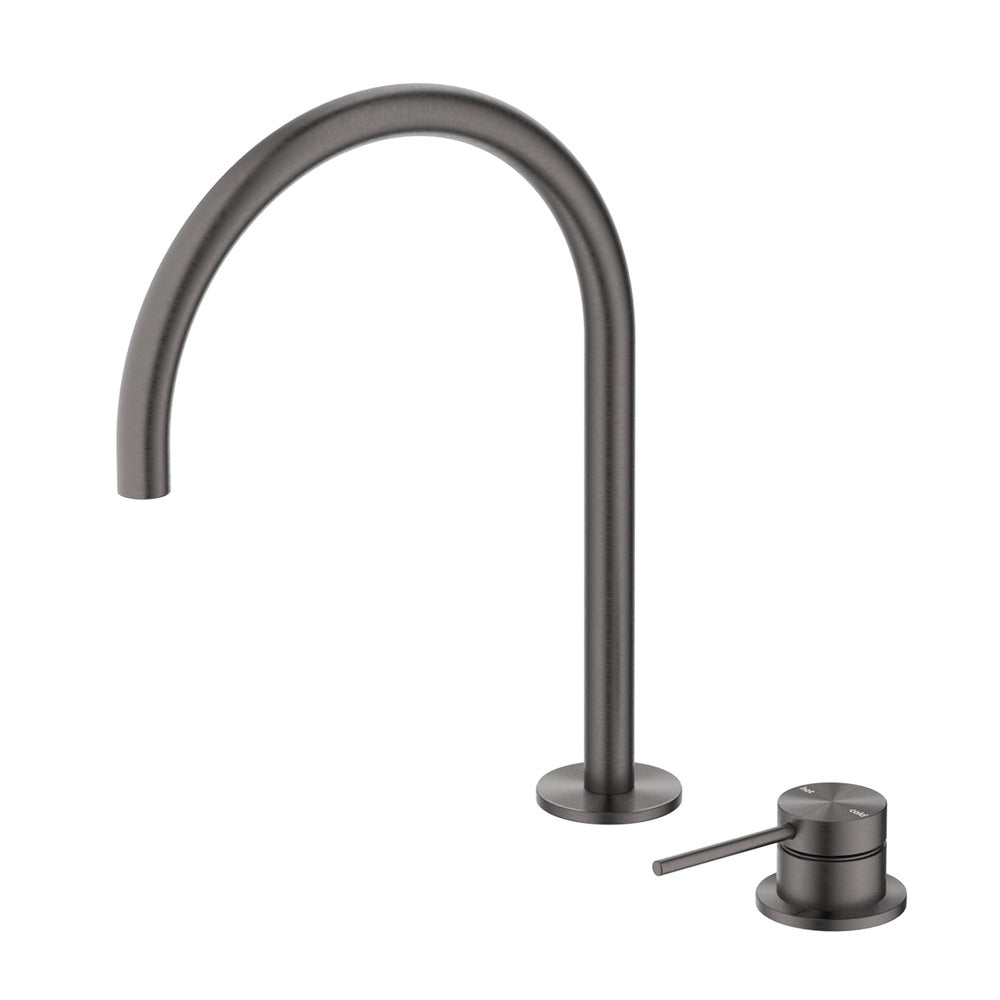 Mica Gooseneck Hob Sink/Basin Mixer Set