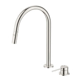 Mica Pull-Out Hob Mixer Set - Brushed Nickel
