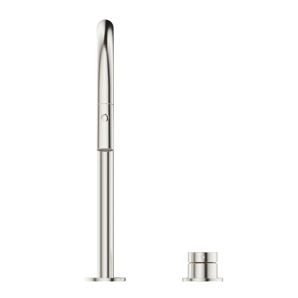 Mica Pull-Out Hob Mixer Set - Brushed Nickel